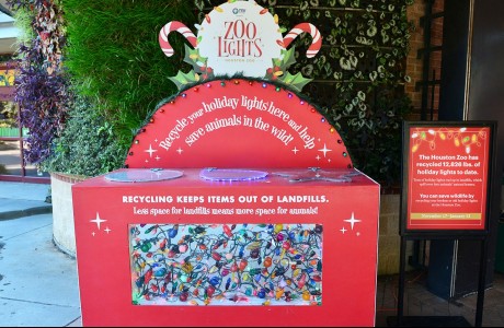 Houston Zoo's recycling bin