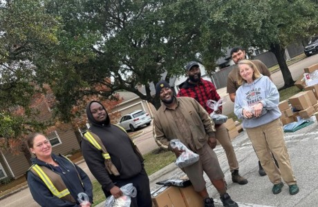 Delivering lunch to UPS employees