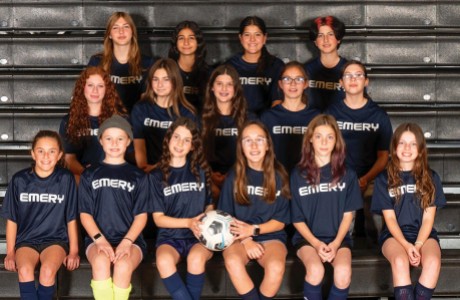 Emery/Weiner School Jaguars middle school girls’ soccer team