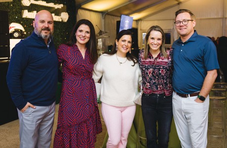 Robbie and Ashley McDonough, Laura Goodrum, and Jean and Daniel Irving