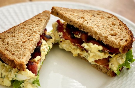 bacon and egg salad sandwich