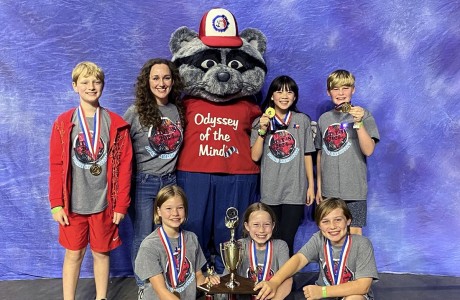 The Frostwood Elementary School Odyssey of the Mind team