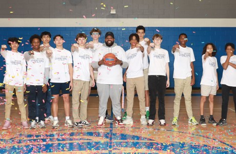 Mikael Virani, Aidan Luckett, Jayden Camacho, Adam Savoie, Smith Rogers, Dean Morris, Coach Astaire Carter, Standford Jones, Mykai Byrd, Mason Boynton, Truitt Wynn, Patrick Glover, Romello King