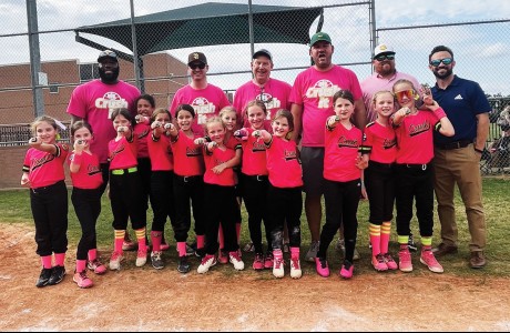 Spring Branch-Memorial Sports Association Crush 7U softball team