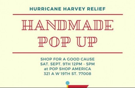 Hurricane Harvey Relief Handmade Pop Up
