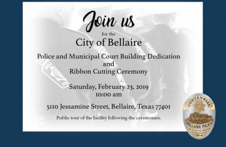 Bellaire Police Department Dedication Ceremony