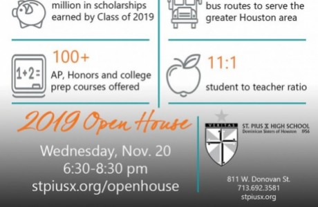 St. Pius X High School Open House