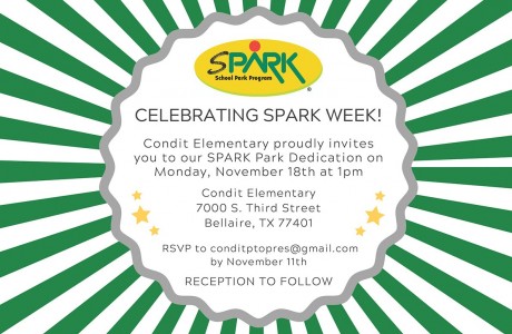 Condit SPARK Park Dedication