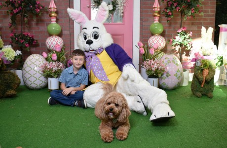 Easter Bunny and child