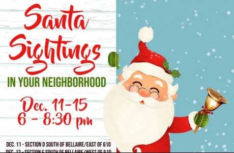 Santa Sightings in Bellaire