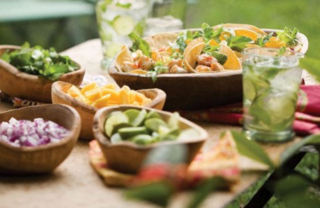 Fish Tacos with Tropical Fruit Salsa