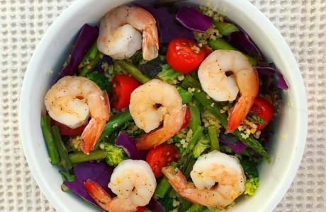 Shrimp and Veggie Salad