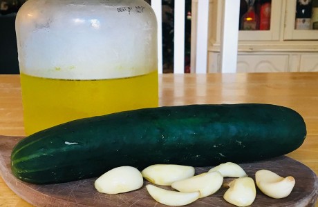 Pickled Garlic and Cucumber