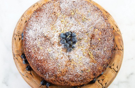 Blueberry Pine Nut Coffee Cake