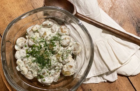 Alison Roman's Crushed Sour Cream Potatoes