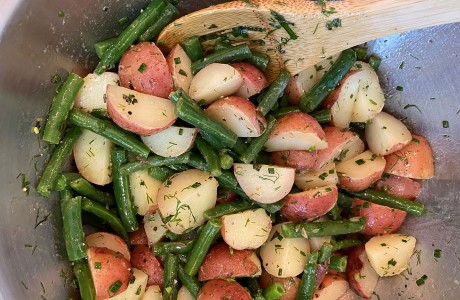 Potato Salad with Green Beans and Lots of Herbs