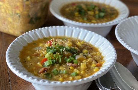 Smoky Chicken and Corn Soup