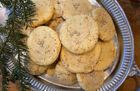 Eggnog Snickerdoodles