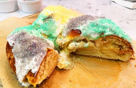 King Cake with Cream Cheese Dough
