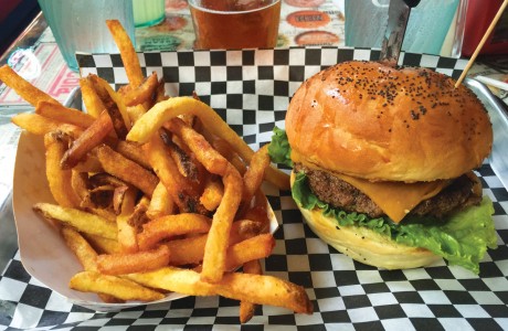 Try the 409ER Burger with a Lone Pint seasonal.