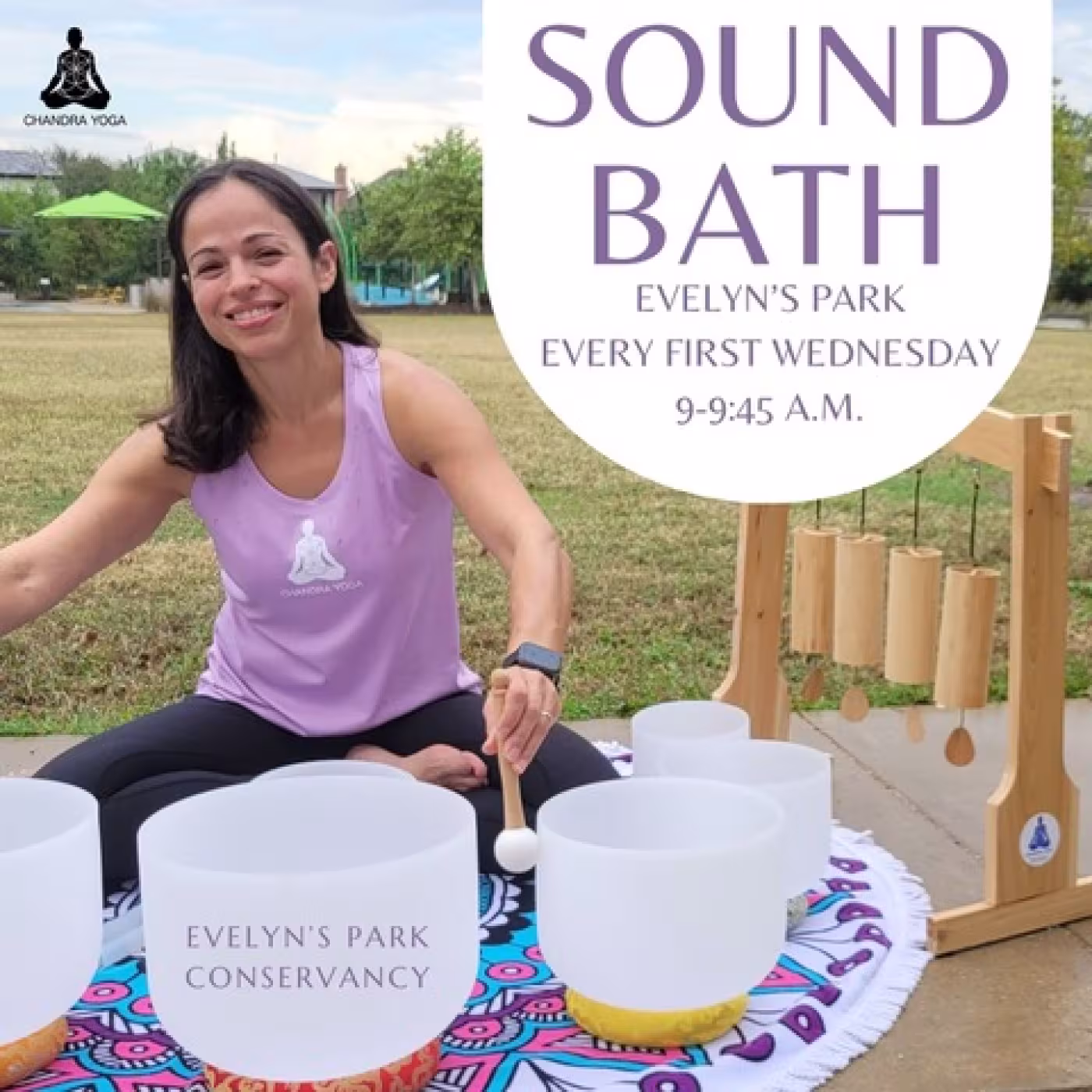 Sound Bath Class at Evelyn's Park 