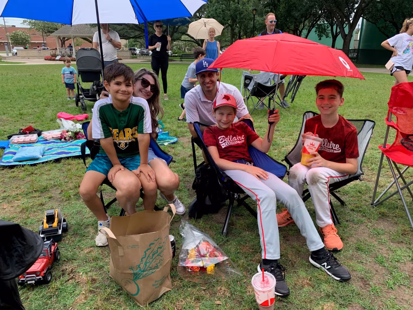 umbrella to the game