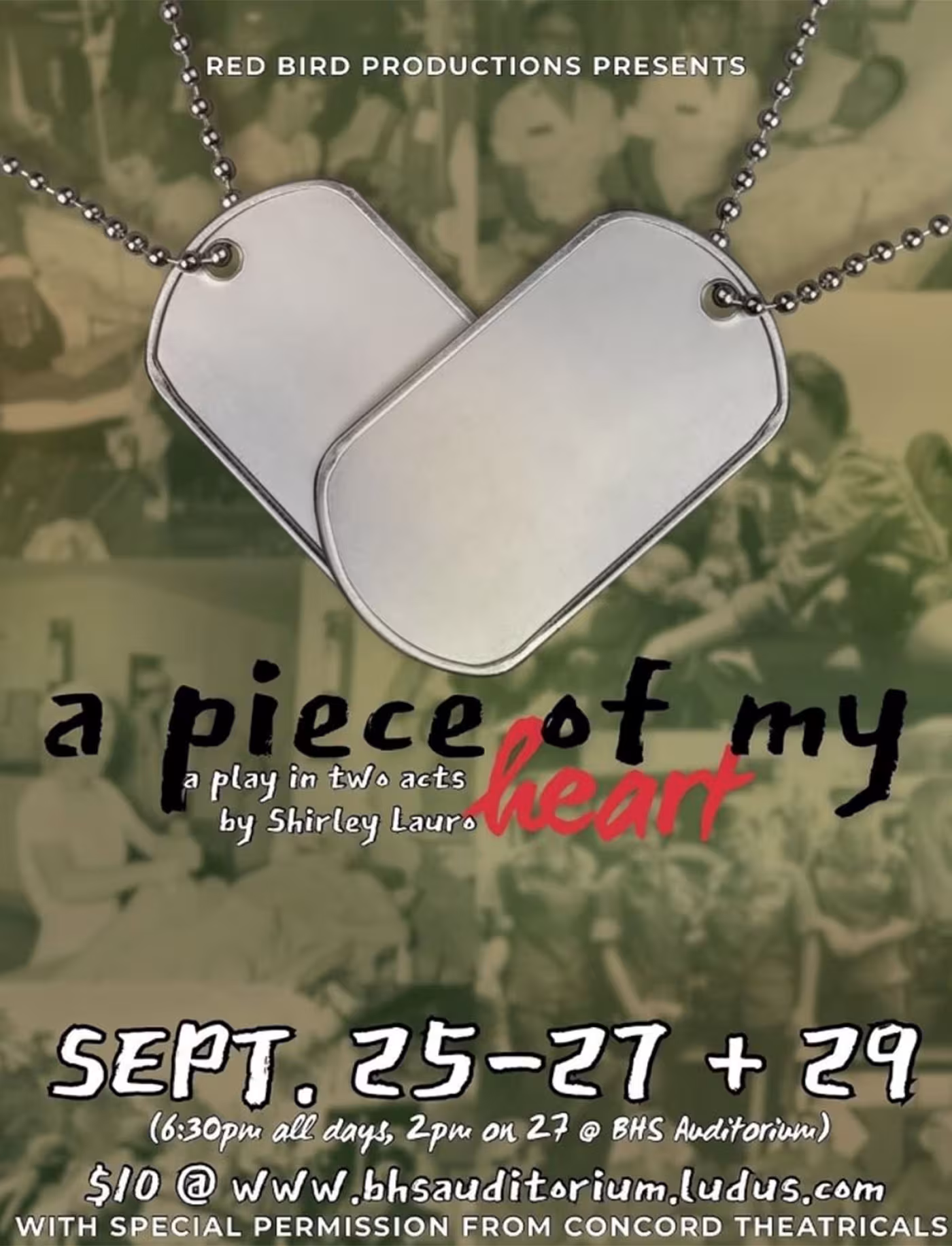 A Piece of My Heart playbill cover