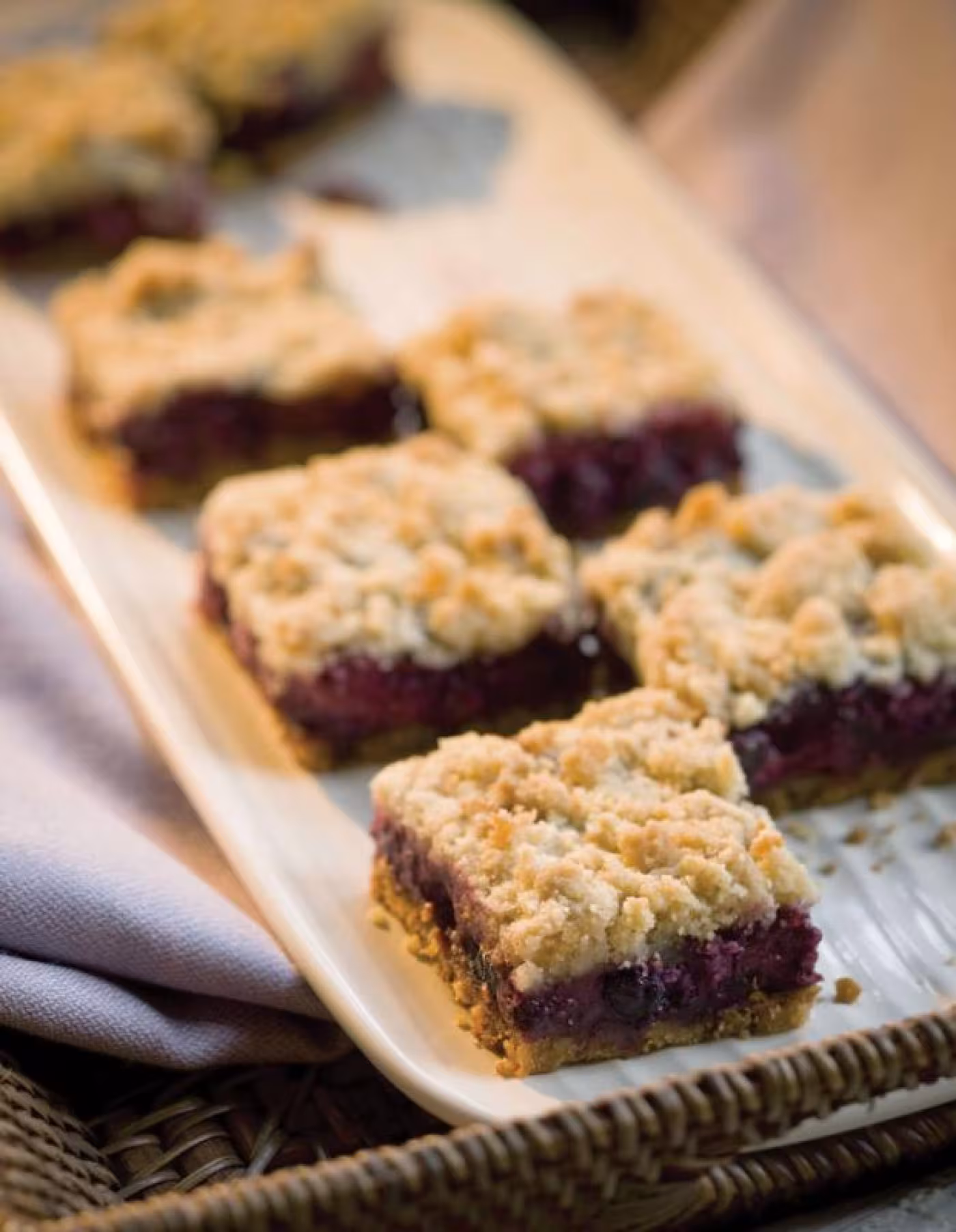 Blackberry Shortbread Bars