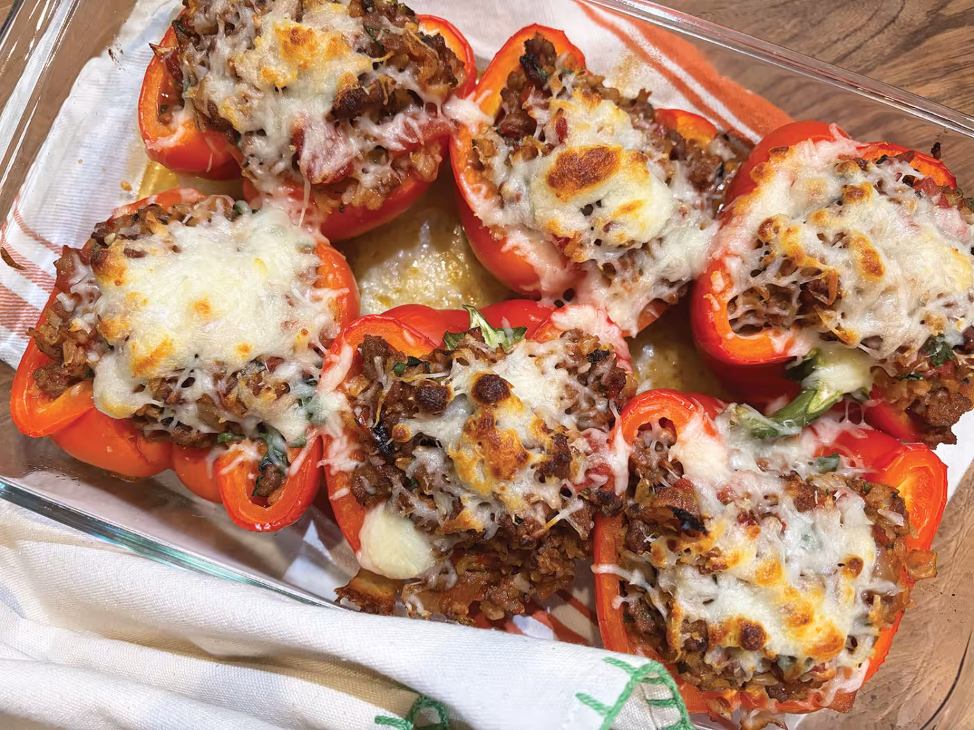 Hearty doesn't mean heavy with Italian Stuffed Peppers