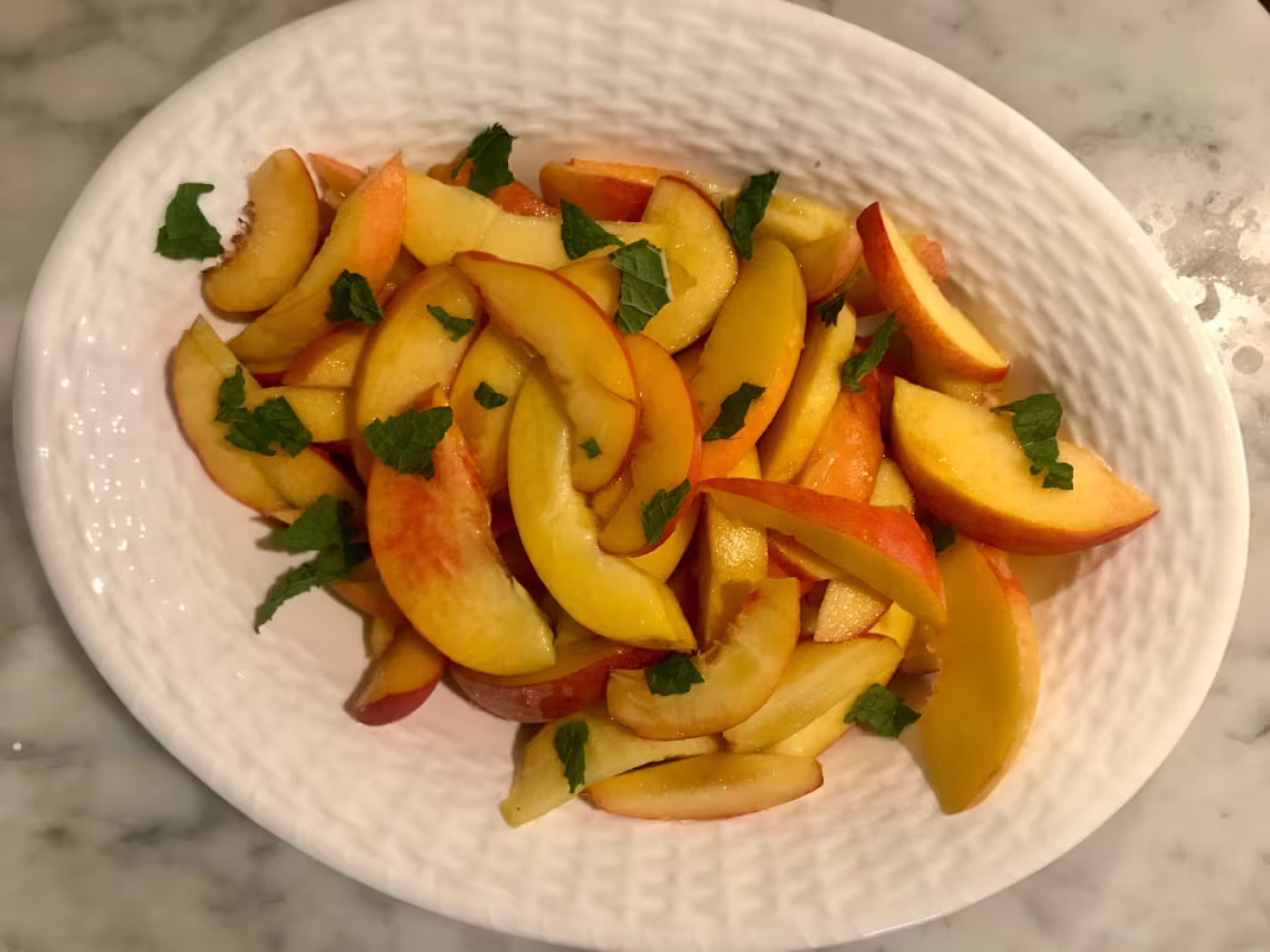 Macerated Peaches