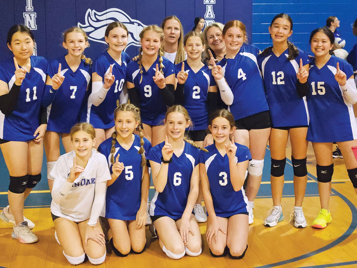 Pin Oak Middle School girls’ seventh-grade volleyball team