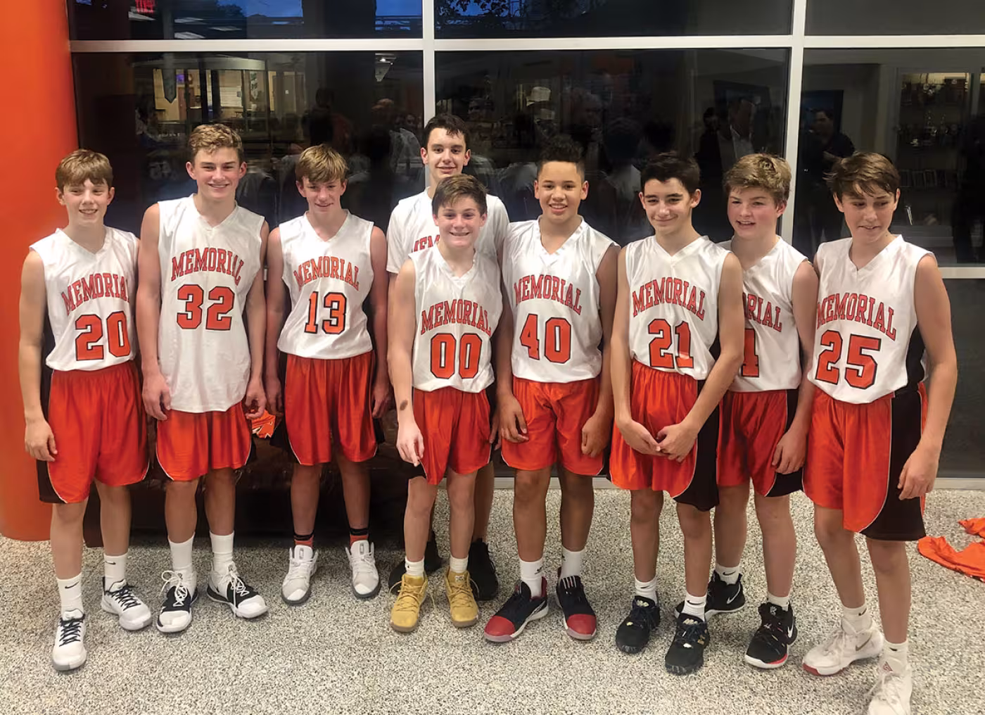 Memorial Middle School seventh-grade boys A team