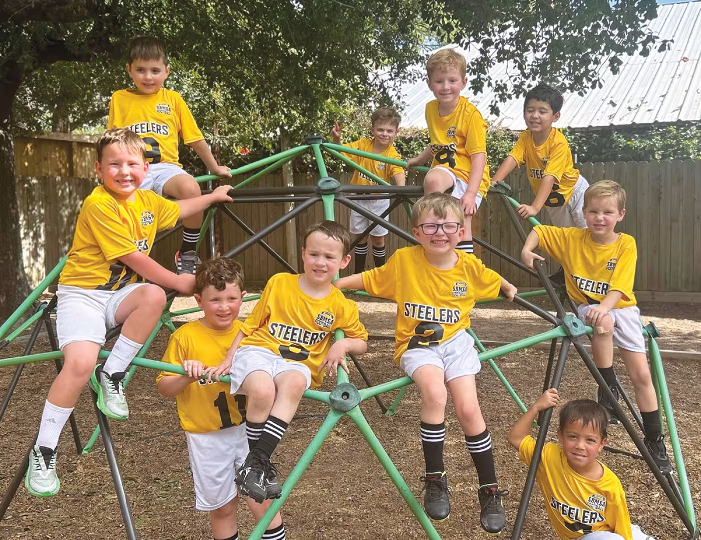 The Steelers flag football squad