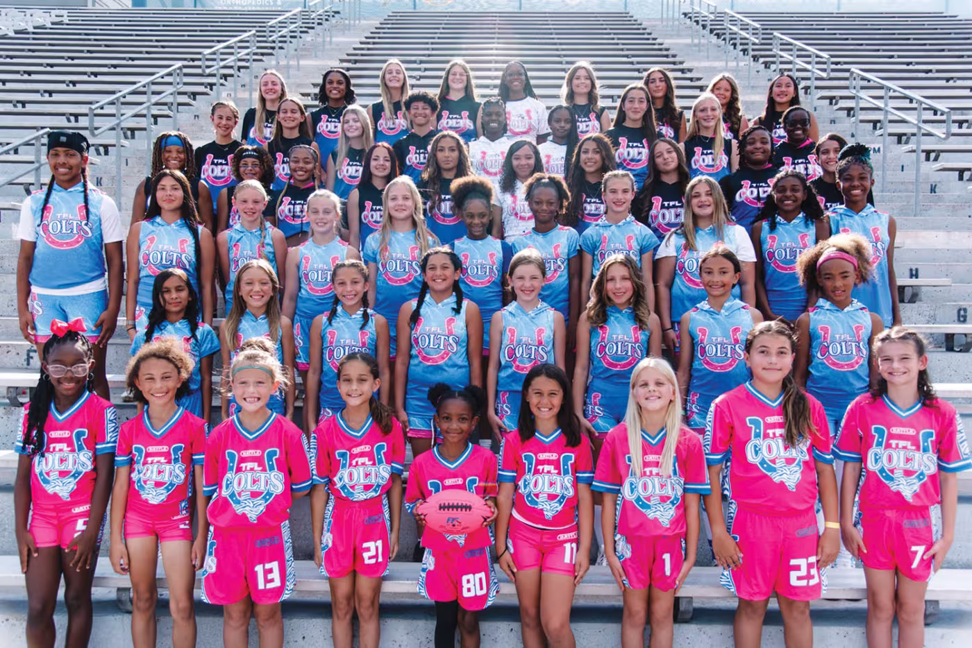 The 2025 TFL Lady Colts Girls Flag Football program