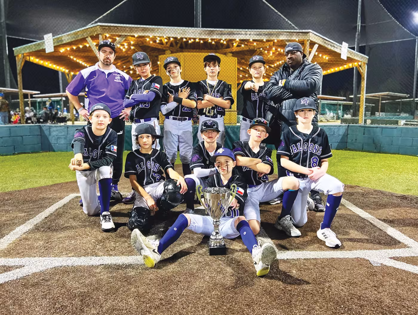 Memorial 12U Falcons baseball team