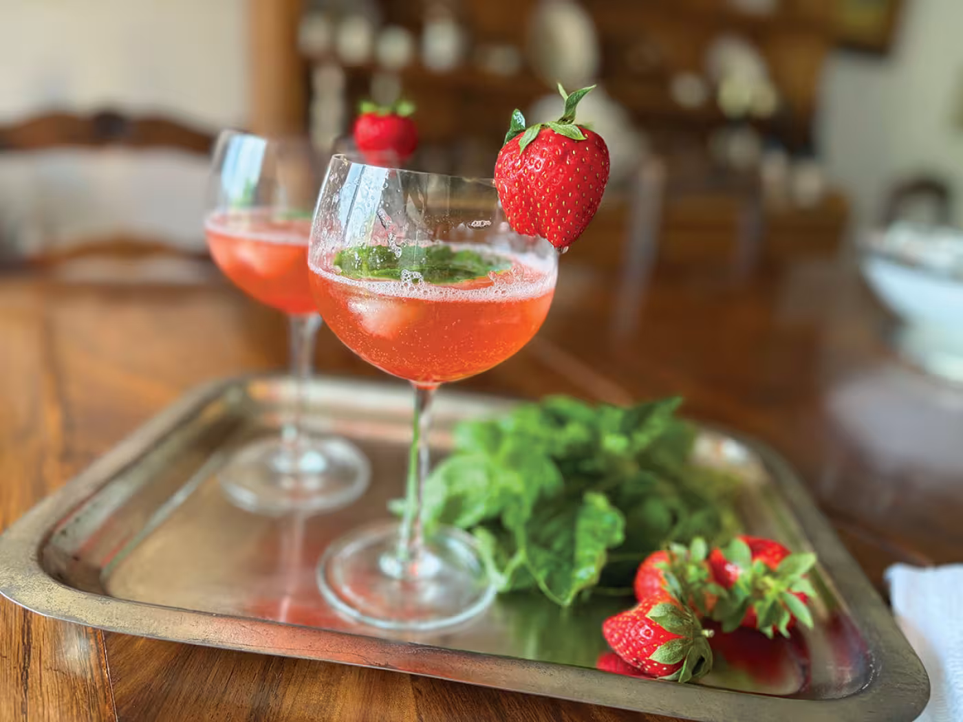 Strawberry Basil Mojito