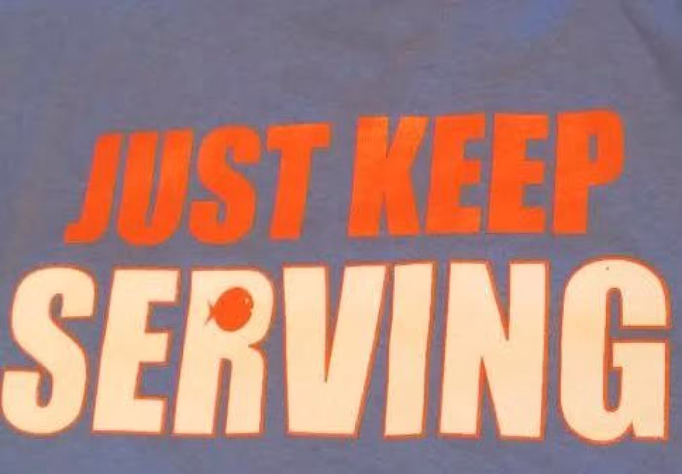 This year's community service officers created the slogan "Just keep serving" to encourage school-wide participation.