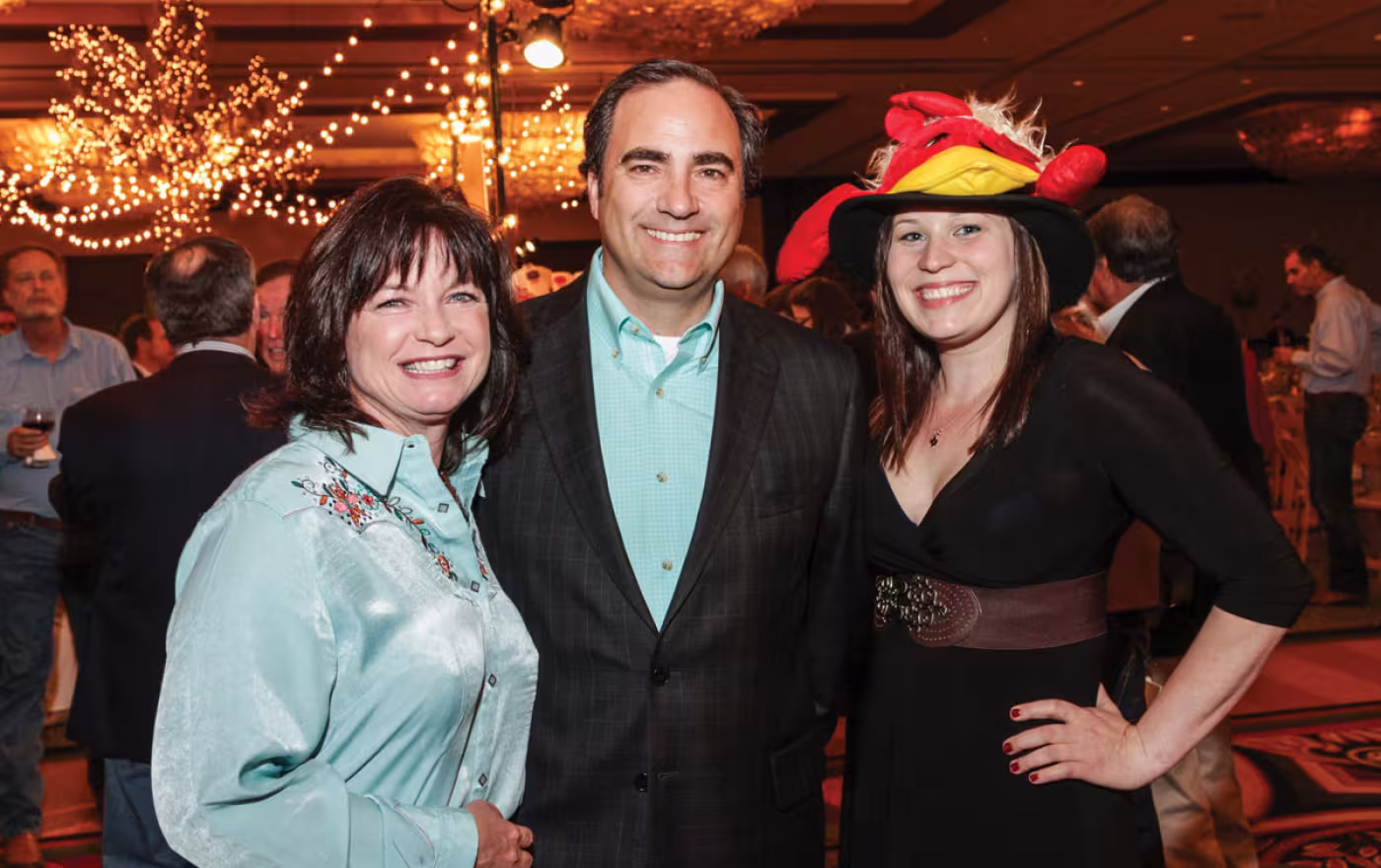 Pictured (from left) are Stacey and Jeff Christman and Mollie Yarborough.