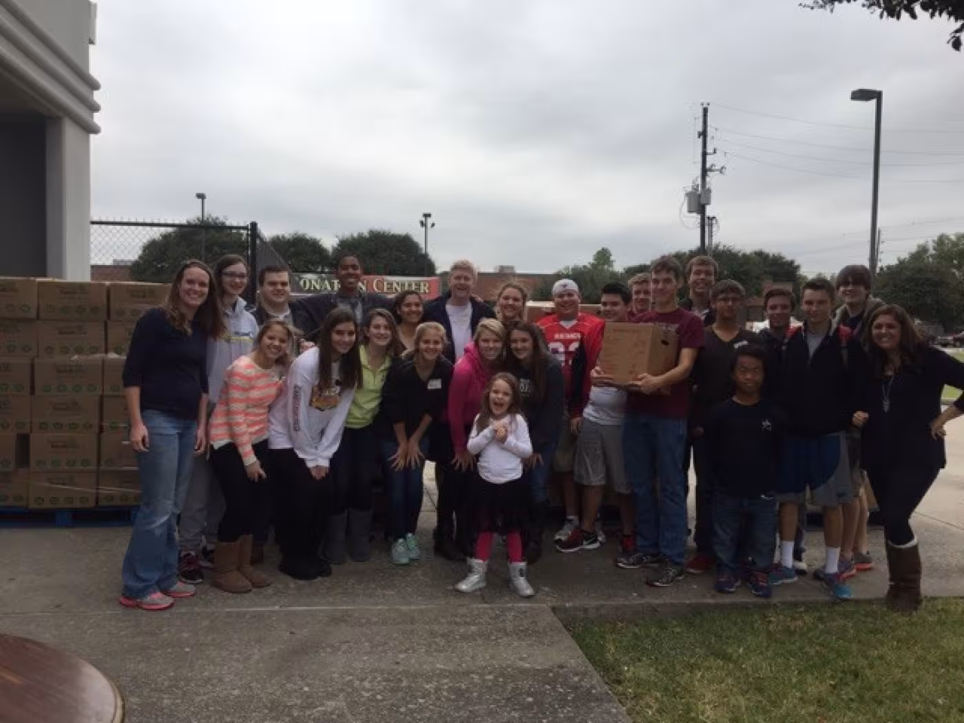 Group photo outside of West Houston Assistance Ministries.