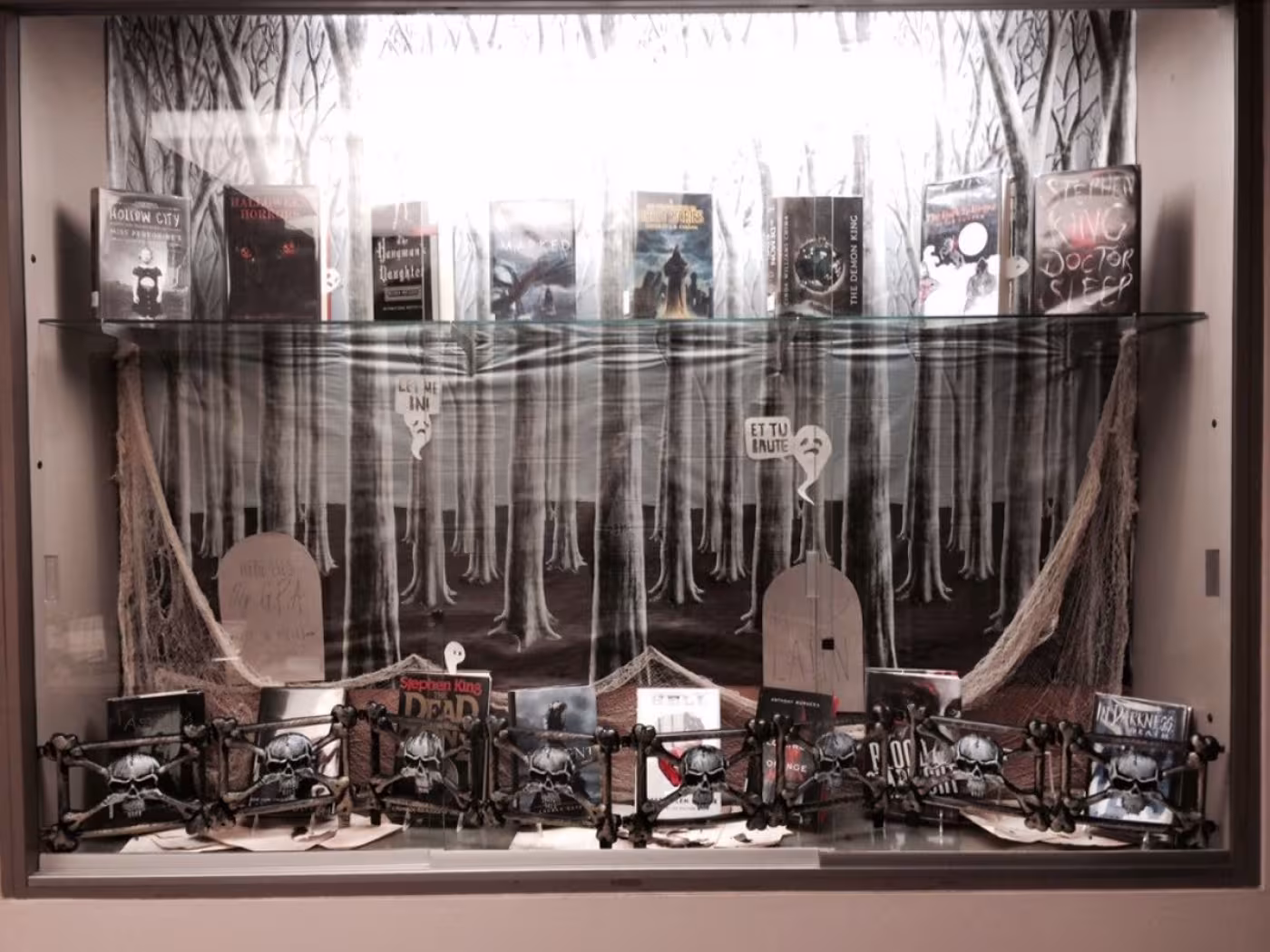 Halloween decor at St. Agnes School