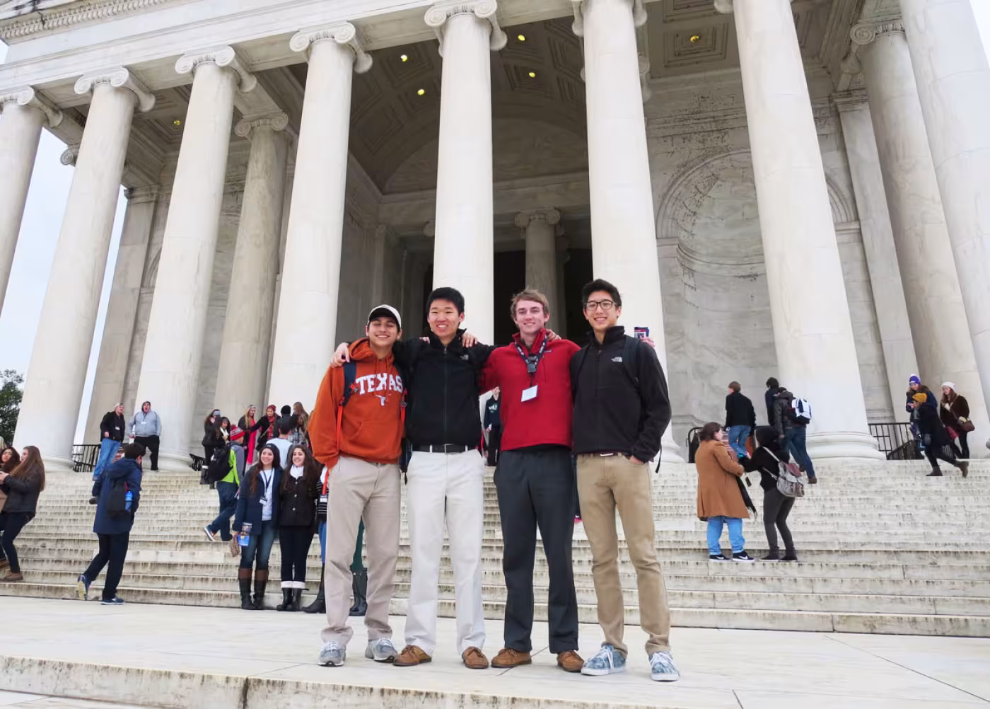 Seniors Eric Vallejo, Neil Luo, Michael Atkins, Paul Kim