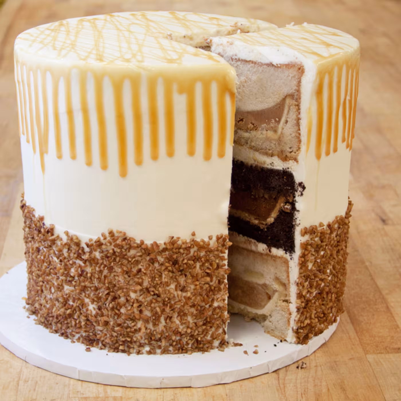 Pumpecapple Pie Cake