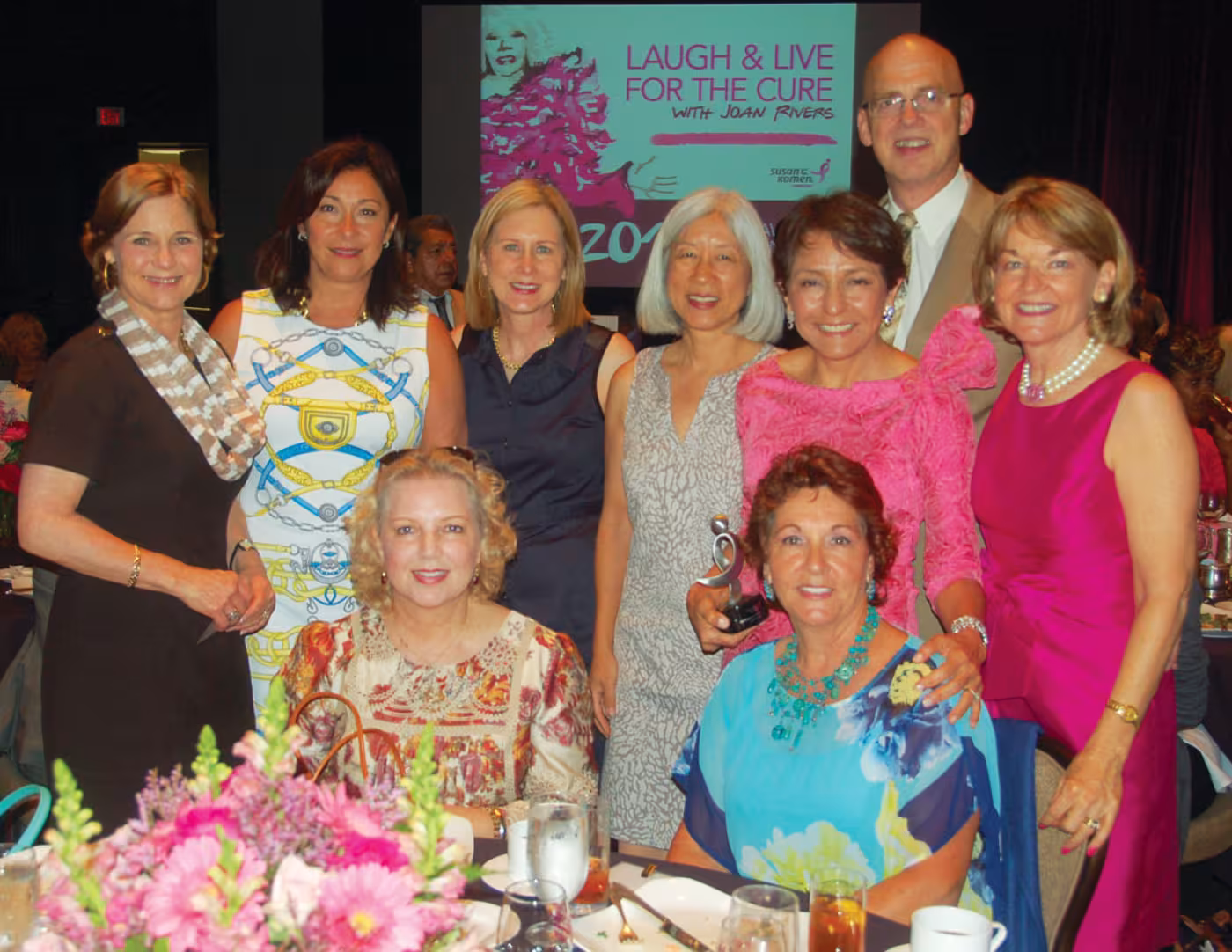 Jeannie Frazier, Nadine Eidman, Margaret Pfeiffer, G.G. Hsieh, Lourdes Hernandez, Allen Wilson, Dorothy Paterson, (seated, from left) Karen Funk and Arza Funk