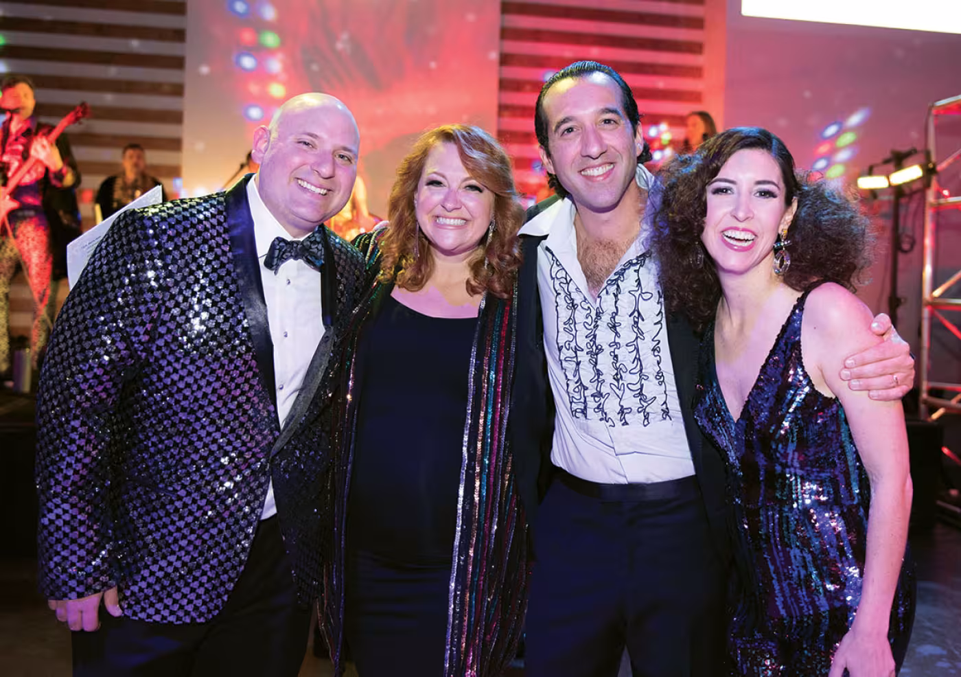 Luis Gomar, Stacy Soefer Gomar, Adam Funk and Caroline Rosen Funk