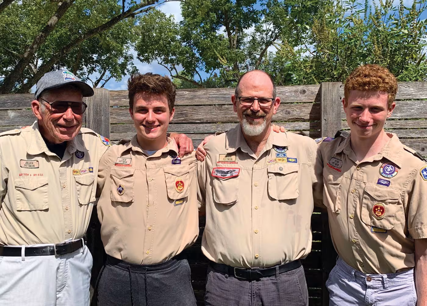 Jerry, Jack, Julian and Noah Pittman