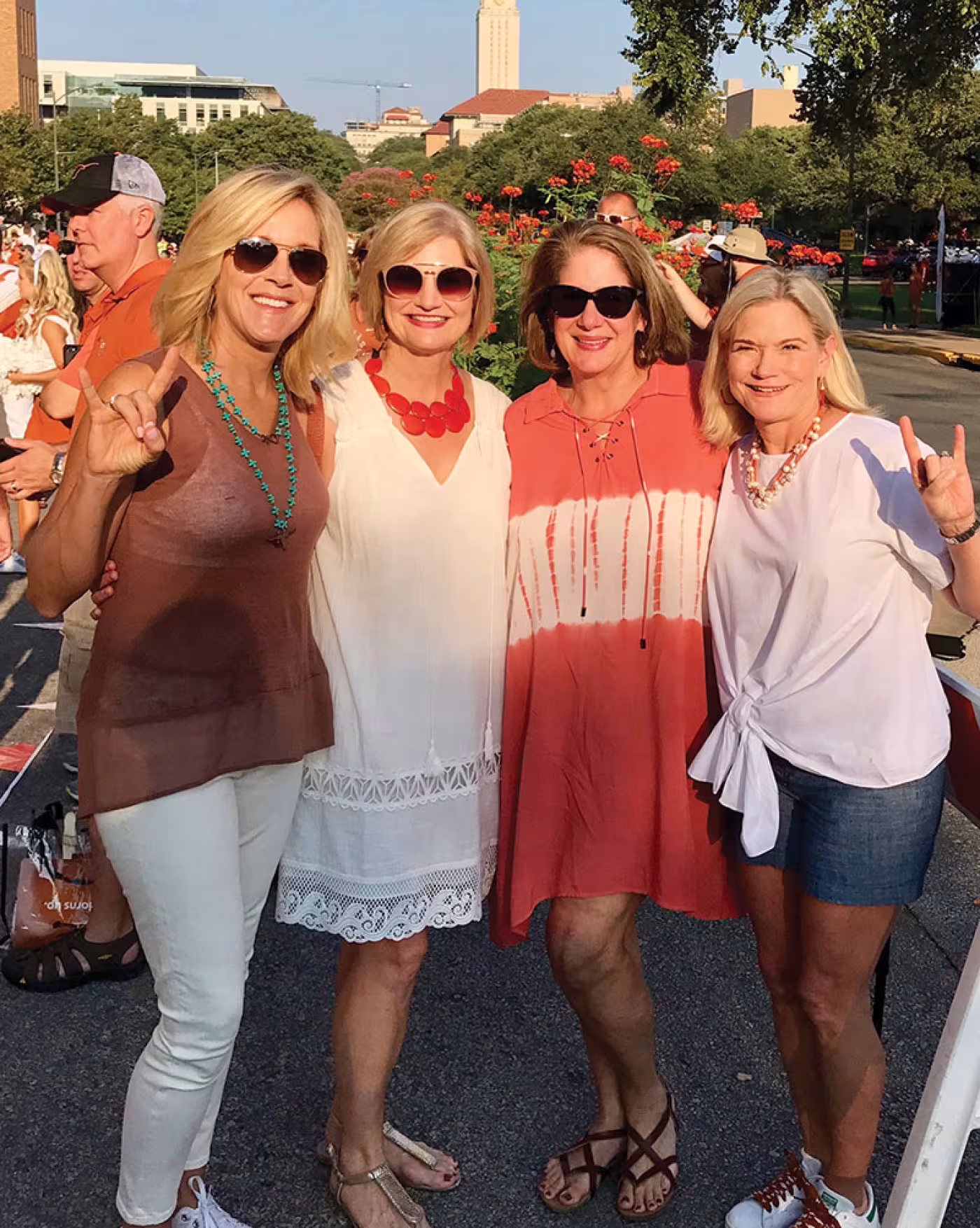 Peggy Bessellieu, Teresa Rossy, Lisa Curry and Tracy Pechenik