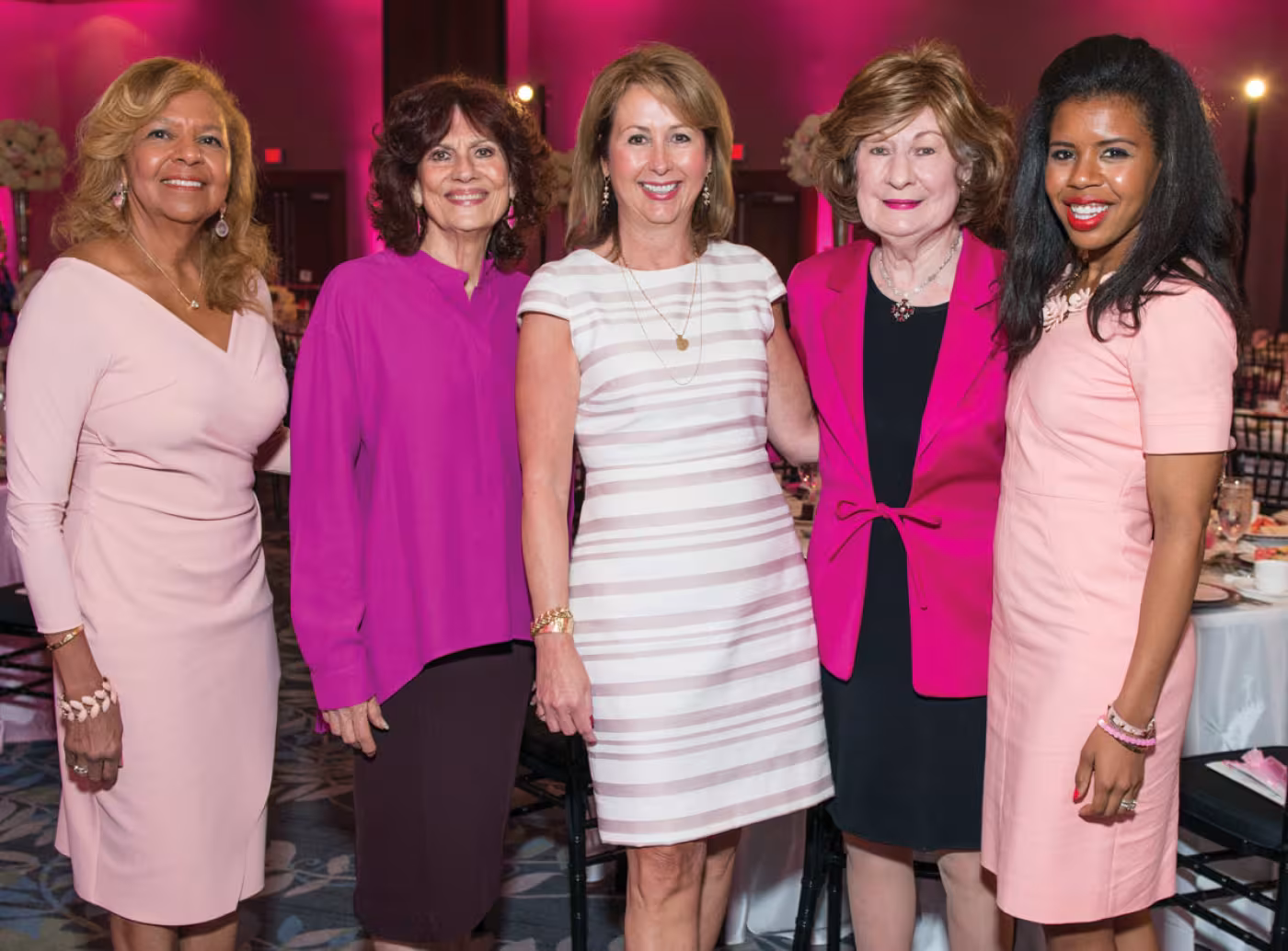 Dr. Yvonne Cormier, Donna Vallone, Ileana Trevino, Cora Sue Mach and Claire Cormier Thielke