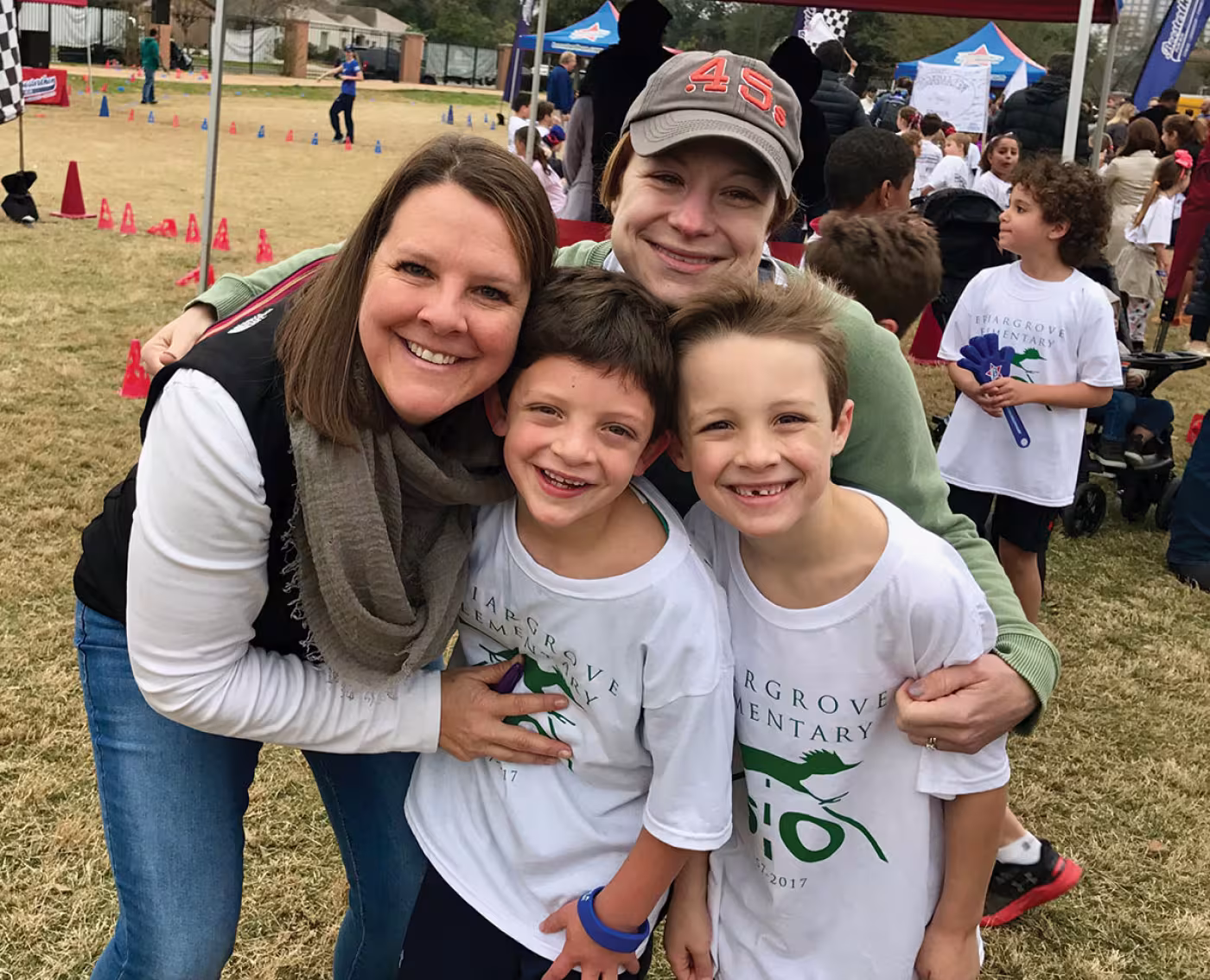 Julie Economides, Dianne Friedl, Kyle Economides, Drew Friedl