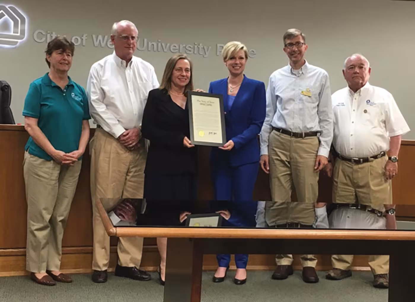 Sarah Davis, Mardi Turner, Burt Ballanfant, Susan Sample, Brennan Reilly, Bob Kelly