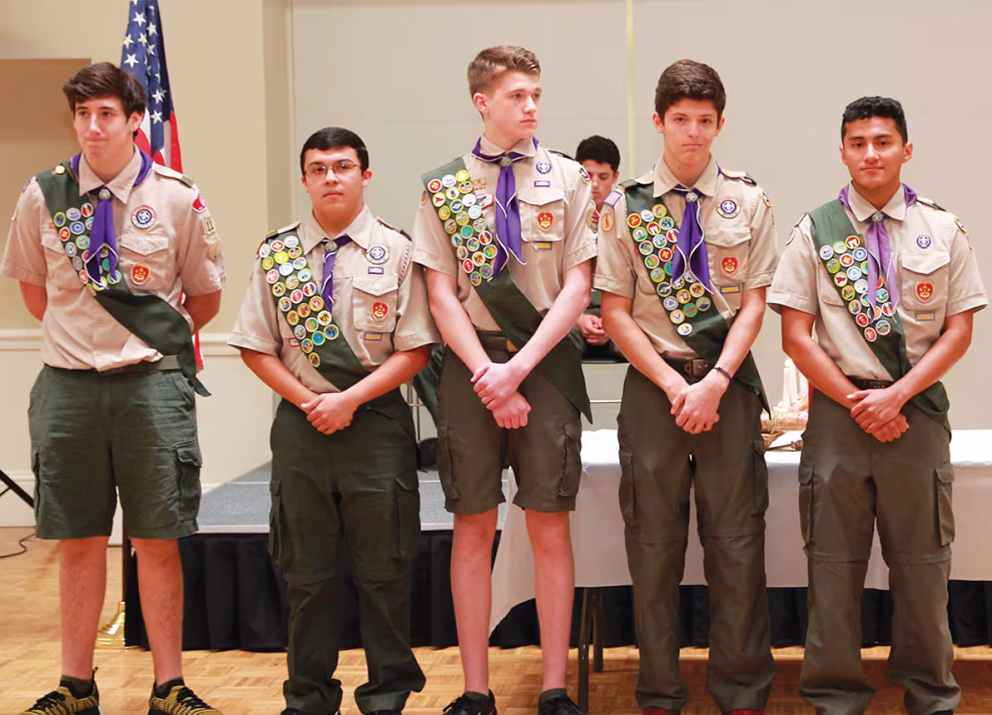 Will King, Reuben Sieler, Patrick O'Connor, Liam Williams, Luke Elizondo